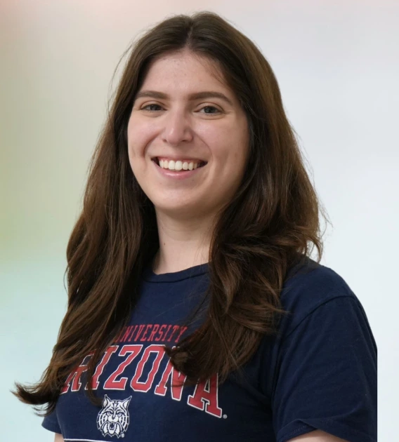 person in blue shirt